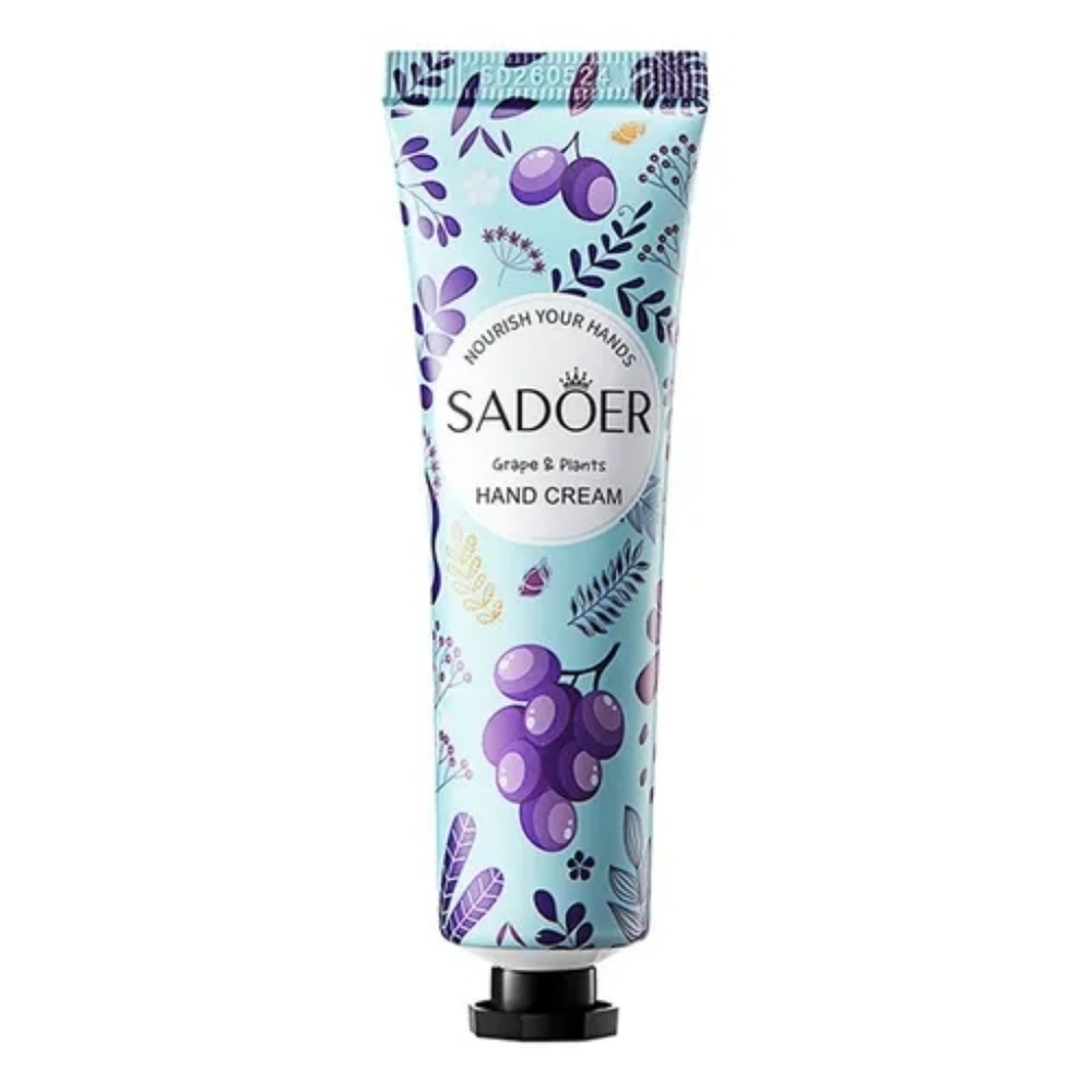 Sadoer Grape & Plants Hand Cream New Travel Size